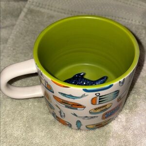 🐟Urban Outfitters Sardine Hidden Fish Mug. Unused.
